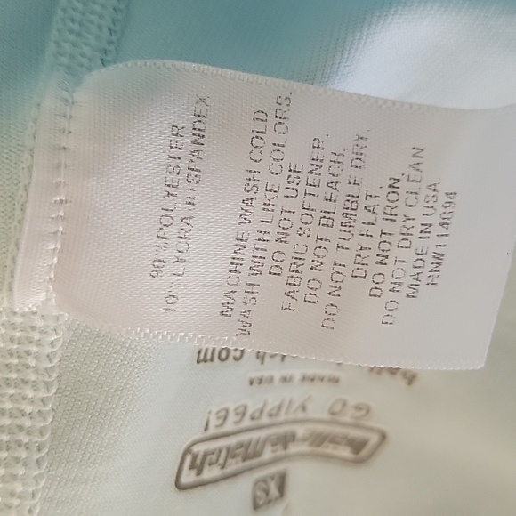 Tennis Apparel skort/top 2 piece set by Balle de Match, XS/S, White/Teal, GUC - Picture 12 of 16